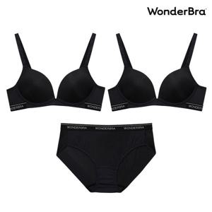[Wonderbra] 푸쉬업 밴드 노와이어 브라2+팬티1 3종세트 택 1