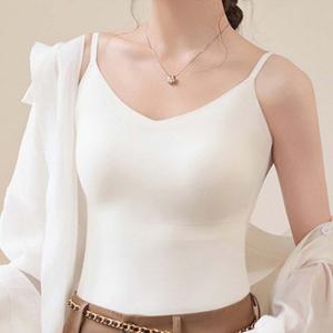 ♥업그레이드 7cm 기장추가 고급몰드  M~XL 심리스 라이트핏 브라나시탑 여성나시 민소매 캡나시