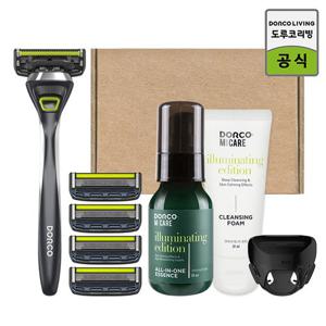 도루코 페이스 스타터킷 베이직 V2 면도세트(면도기+면도날 총5입+에센스+폼+헤드케이스)