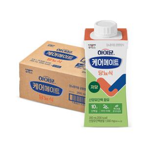 [특가] NEW 하이뮨 케어메이트 균형 당뇨식 200ml 18입 1박스