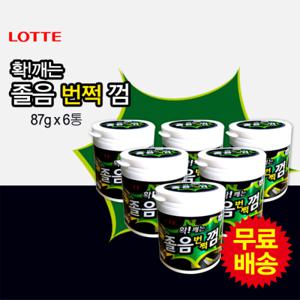 [롯데] 졸음번쩍껌(87gx6통)