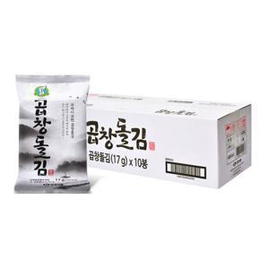 [지도표 성경김/본사운영] 곱창돌김 식탁김 조미김 17g 10봉 1박스