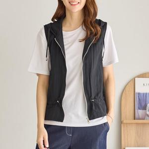 [데드라](~99size)티셀인견후드숏베스트 VEE3009_DC