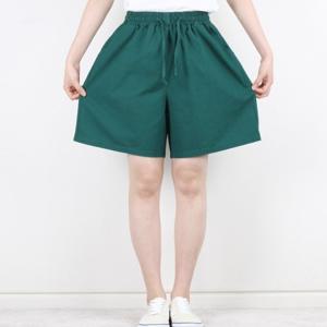 마켓메이트 5부 치마 반바지 린넨 여성 와이드 여름 통 팬츠 허리 밴딩 고무줄 스커트 바지 빅사이즈