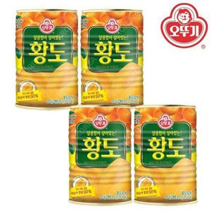 [오뚜기]오뚜기 황도 반절 400g 4개 복숭아 과일 통조림 (12063371)