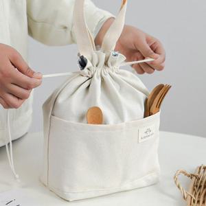 페브릭 방수 런치 피크닉 도시락 가방