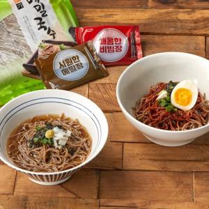 [천서리] 생메밀국수 메밀소바 2세트(생메밀2kg+메밀장12봉)