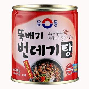 [JHQRSDF9_52FB]유동 뚝배기 번데기탕(얼큰한맛) 280G