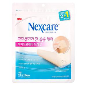 3M 넥스케어 하이드로케어 드레싱 대형 2+1매입 습윤 재생 방수 상처 보호 반창고