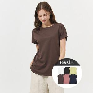 ★6종세트★실켓반팔코튼티셔츠