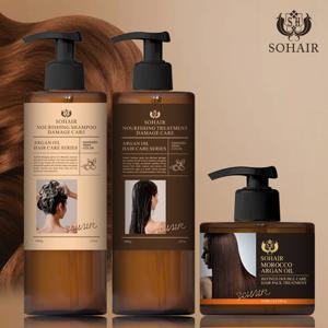 [쏘헤어] 모로코 아르간오일 너리싱 데미지케어 샴푸+트리트먼트+헤어팩 토탈케어패키지