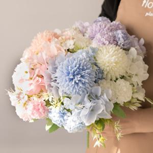 파스텔수국알륨부쉬 30cm (6컬러) 조화 꽃 카페 인테리어 꽃꽃이 장식 소품 홈데코 집들이