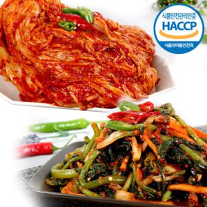 [해뜰] 포기김치 3kg + 열무 얼갈이 김치 2kg