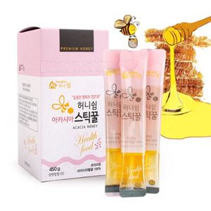 [강원양봉] 프리미엄 아카시아 스틱꿀 1박스(15gx30개)