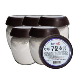 신안 6형제소금밭 육형제 천일염 구운소금 850g 5개