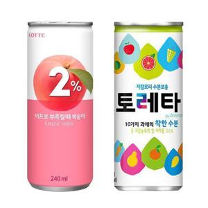 [코카콜라]이프로 부족할 때 복숭아 240ml 15캔 + 토레타 240ml 15캔 1박스 이온음료 (32876931)