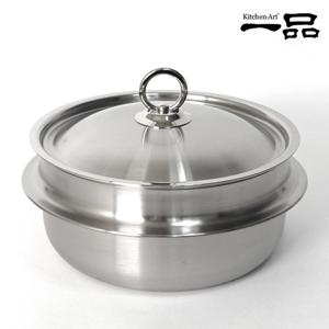 키친아트 일품 통5중 스테인레스 가마솥 18cm(높은형)