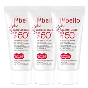 라벨로 아쿠아 선크림 썬크림 50ml 1+1+1 / SPF50+ PA+++ / 워터프루프+자외선차단 기능성