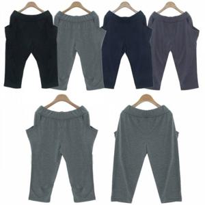 트레이닝팬츠 허리밴딩 배기바지 여성하의7부