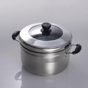키친아트 마이스터 스텐 찜기 찜통 찜냄비 24cm