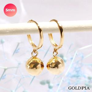[골드피아] 14K 5mm 볼륨 볼 원터치 귀걸이
