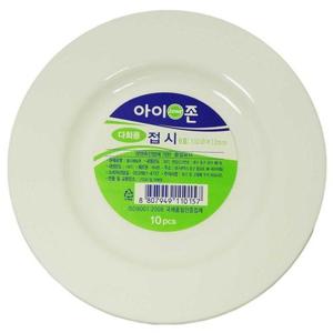 아이존 일회용 야외용 다회용접시 플라스틱 접시 6호