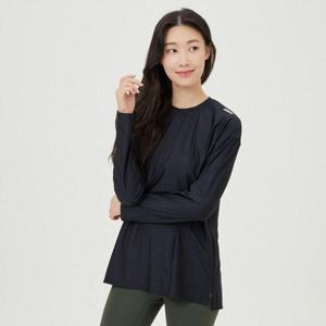 [아레나 스윔웨어]여성 비치 뉴웨이브 루즈핏 래쉬가드 A4BL1QR45BLK