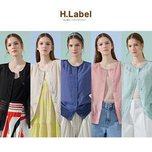 [런칭가 77,000원][H.LABEL] 25SS 인견 블렌딩 썸머 Sheer 크리즈 가디건 3종 + 모달 탑 블라우스 1종 (총 4종)