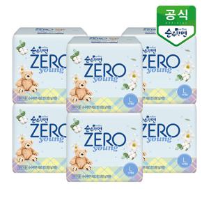 순수한면 제로 영 생리대 대형 14P x 6팩 [홈앤]