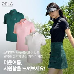 투엘라 쿨샤벳 여성 냉감 아웃도어 데일리 반팔 카라 티셔츠(M6ST03)