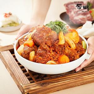 [통뼈감자탕/명가] 부산 전통의 맛 그대로, 분모자 뼈찜(간장/매운) 세트 1KG * 2팩