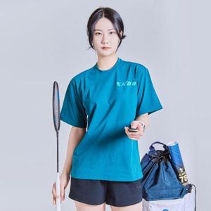 KBB 배드민턴 티셔츠 반팔 남성 여성 오버핏 셔틀콕 K-GOT01