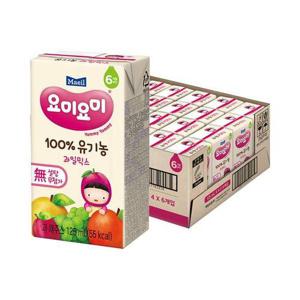 [요미요미]매일  유기농주스 과일믹스 125ml 24팩 /리뉴얼