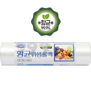 주방용품 오쉘 항.균. 위생롤백 비닐봉투 위생봉투 일회용봉투