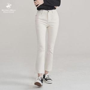 [비버리힐즈폴로클럽]네츄럴 쿨화이트 부츠컷 데님 팬츠