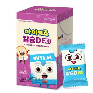 [대상웰라이프] 마이키즈 칼슘D 구미 (4gX60개),1박스