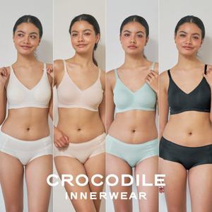 [크로커다일] 감탄브라 소프트핏 쉘론 후크형 브라+팬티 8종세트 CDW5M13141516_T