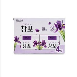 창포비누 상쾌한향 미용비누 목욕비누 100g 4개입 (W996CE0)