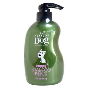 강아지 알프레독 퍼피 샴푸 린스 500g 1P 셀프목욕
