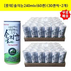 [롯데]솔의눈240ml x(60캔)(30캔씩-2개)