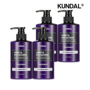 쿤달 허니 앤 마카다미아 단백질 트리트먼트 500ml x4개 향 24종 택1