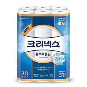 크리넥스 화장지 울트라 클린 25m 30롤 x1팩