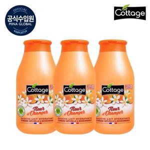 [코티지]코티지 바디워시 오렌지 블라썸 모이스처 샤워 밀크 250ml x 3개