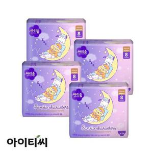 [헬로키티]마리솜 산리오캐릭터즈 입는 오버나이트 중형 8pX4팩