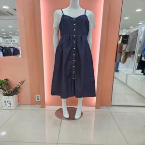 [수스]끈레이어드 데님 롱원피스 S252NOP453