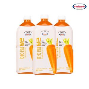 보넬드 아이엠 당근주스 1L 3병 │ 100% NFC 착즙 순수 당근즙 착즙주스
