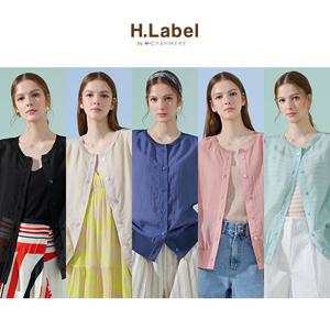 [런칭가 77,000원][H.LABEL] 25SS 인견 블렌딩 썸머 Sheer 크리즈 가디건 3종 + 모달 탑 블라우스 1종 (총 4종)