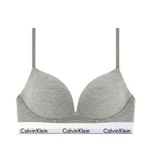 [캘빈클라인 언더웨어]CK 여성 모던 코튼 AF 플런지 푸쉬업 브라 QF7623 GREY
