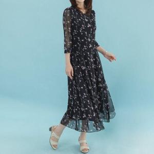 [디얼마미]여름꽃 플레어 원피스 /마담 미시 중년 여성 빅사이즈 40대 50대