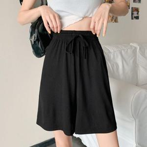 여자바지 여성 쿨링 여름바지 아이스 허리 밴딩 5부 반바지